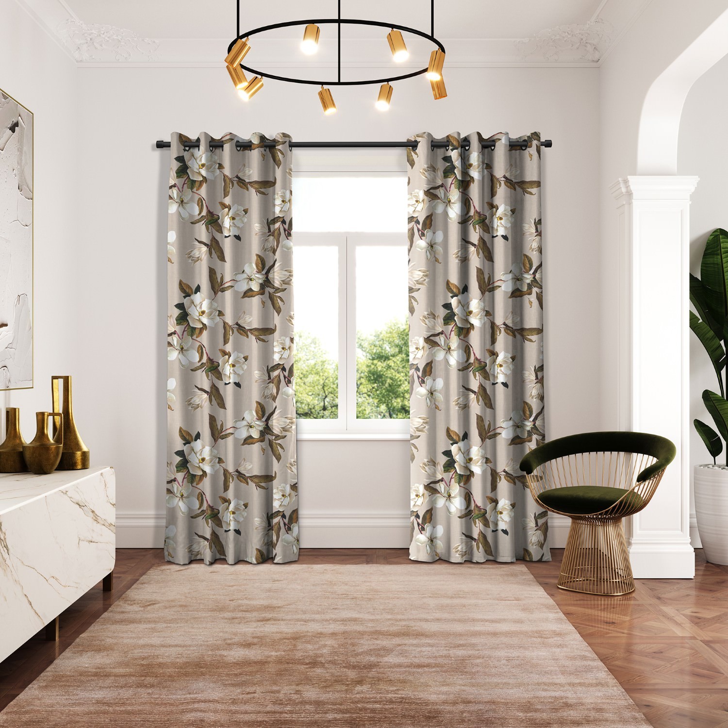 ted baker velvet opal floral linen curtains
