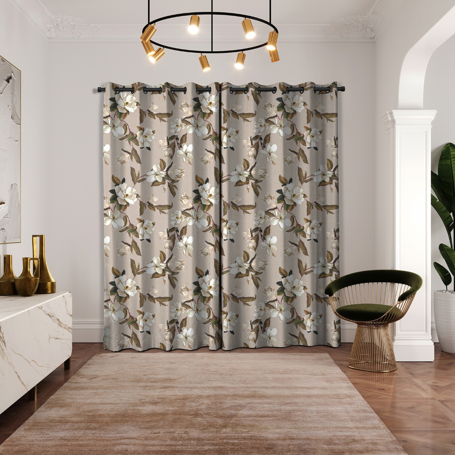ted baker velvet opal floral linen curtains