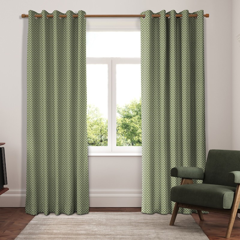 Ted Baker Palm Geo Green Curtains