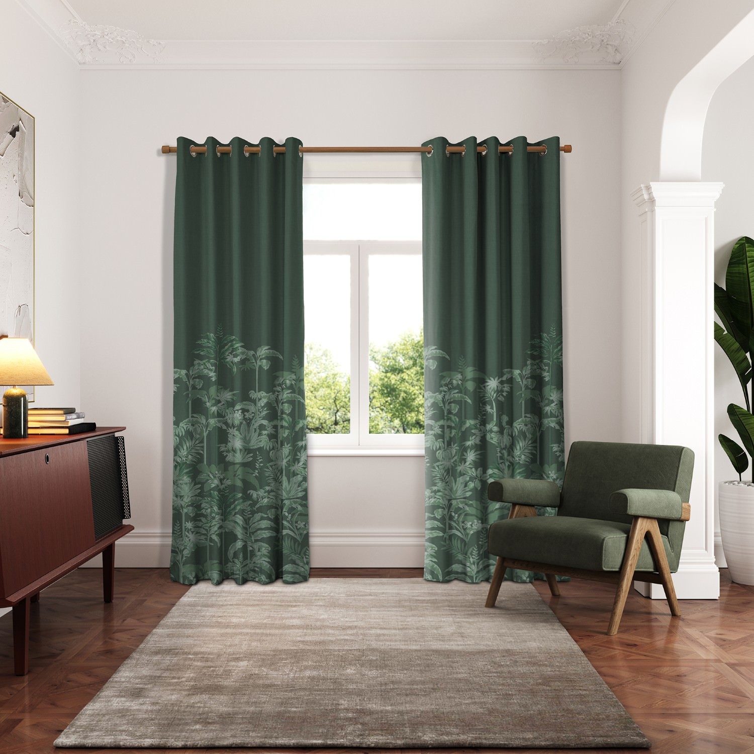 ted baker rhapsody green curtains