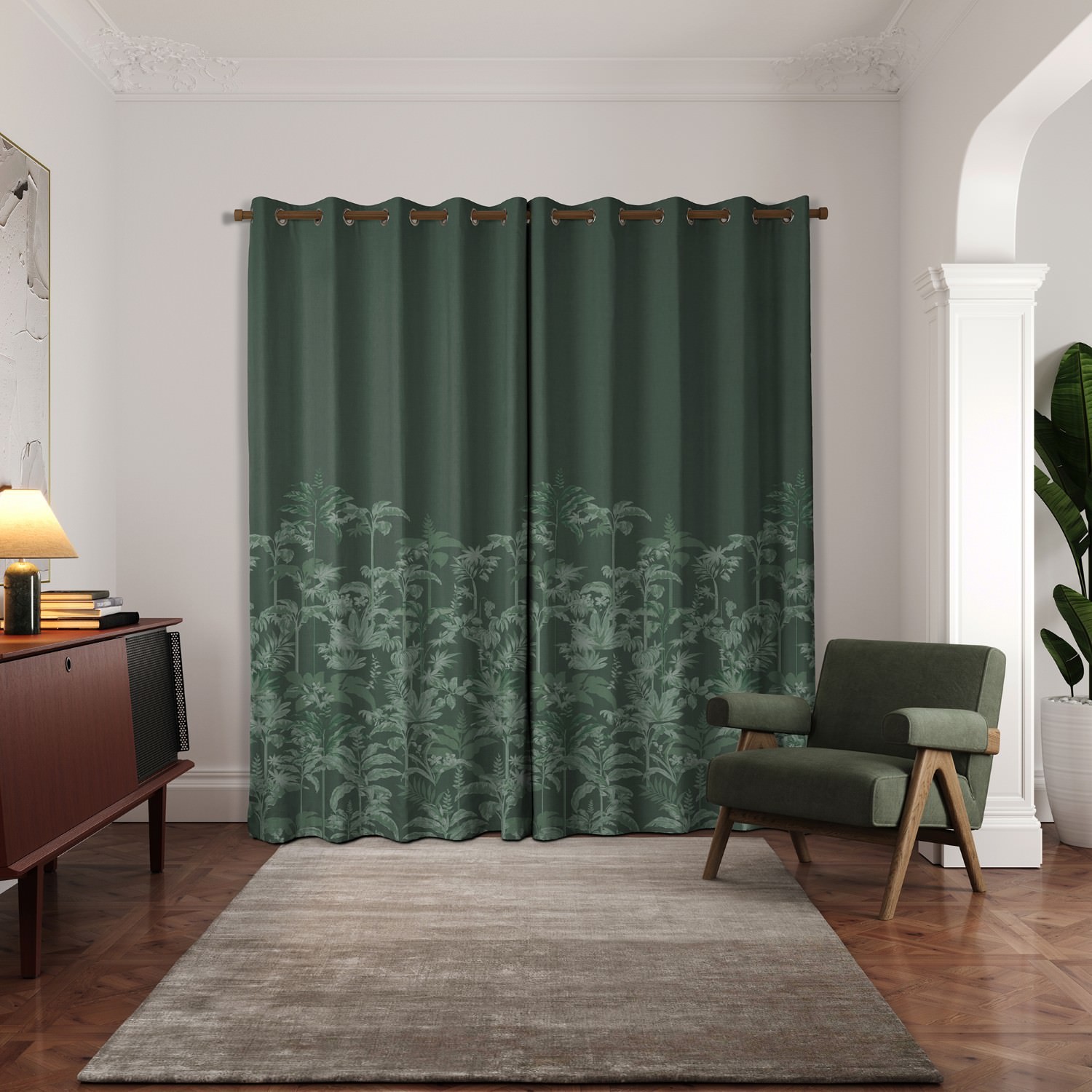 ted baker rhapsody green curtains