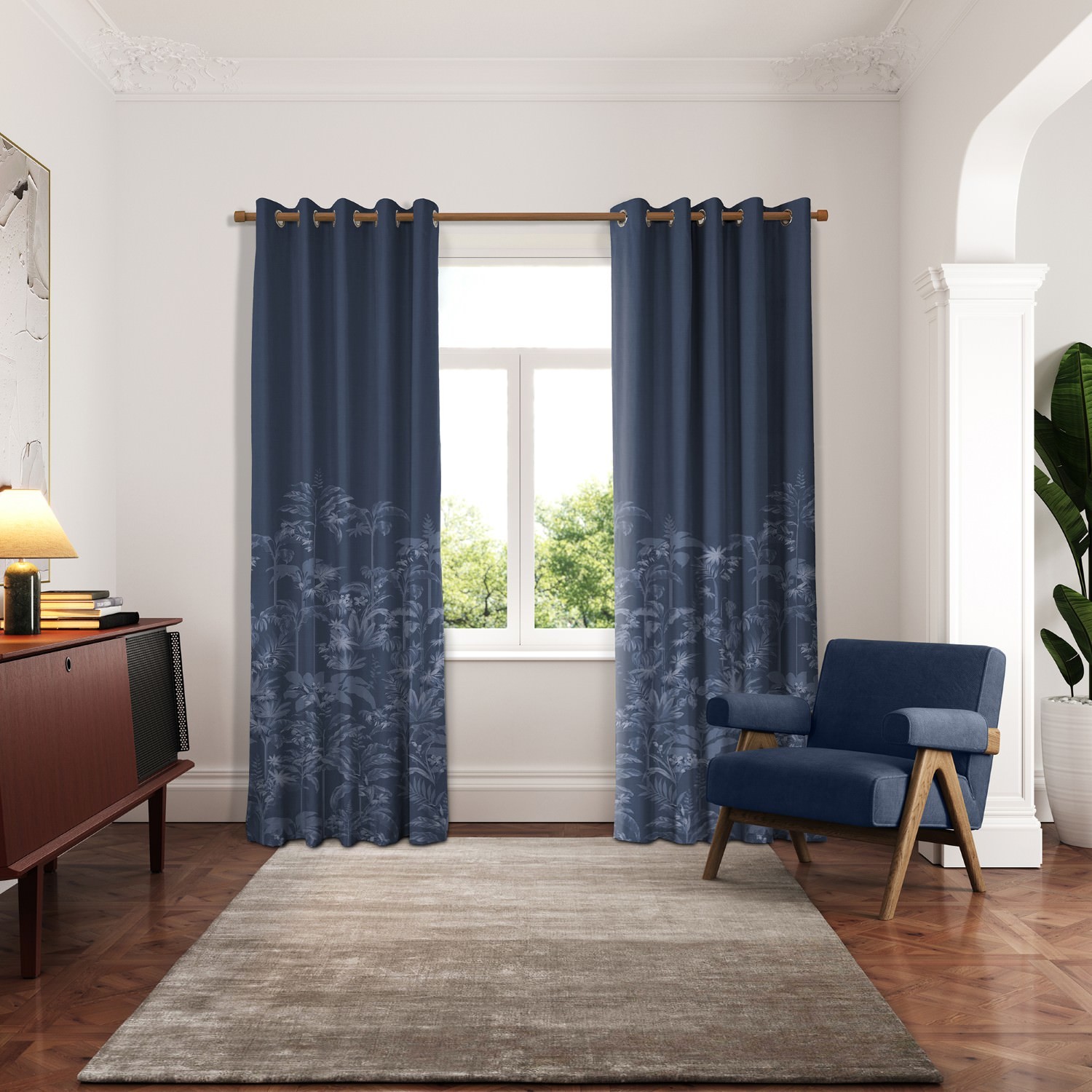 ted baker rhapsody navy curtains