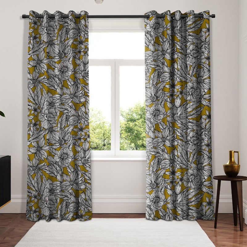 Ted Baker Velvet Vietnm Gold Curtains