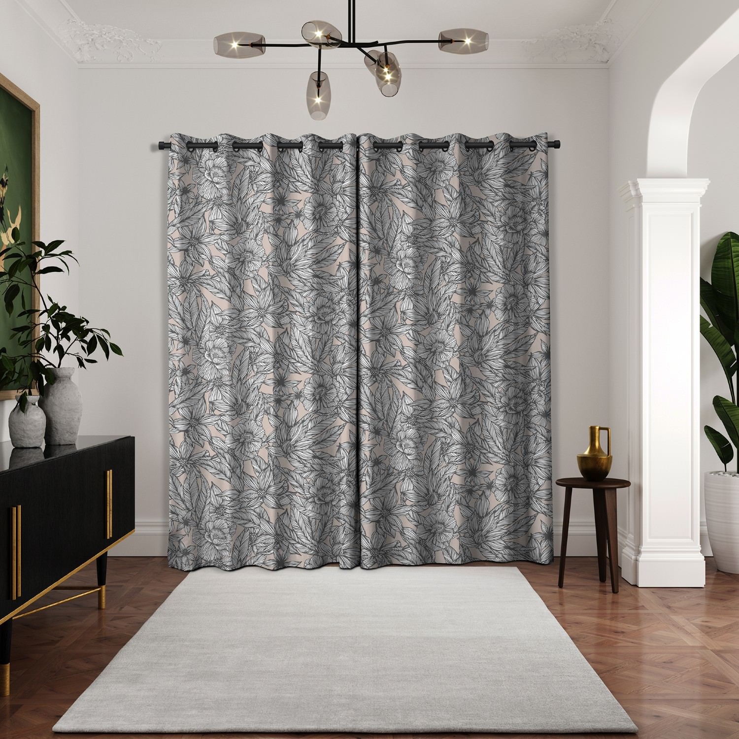 ted baker velvet vietnm linen grey curtains