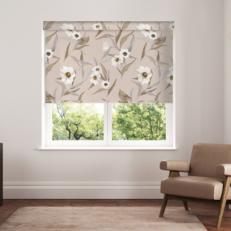 Ted Baker Cabana Natural Blackout Roller Blind