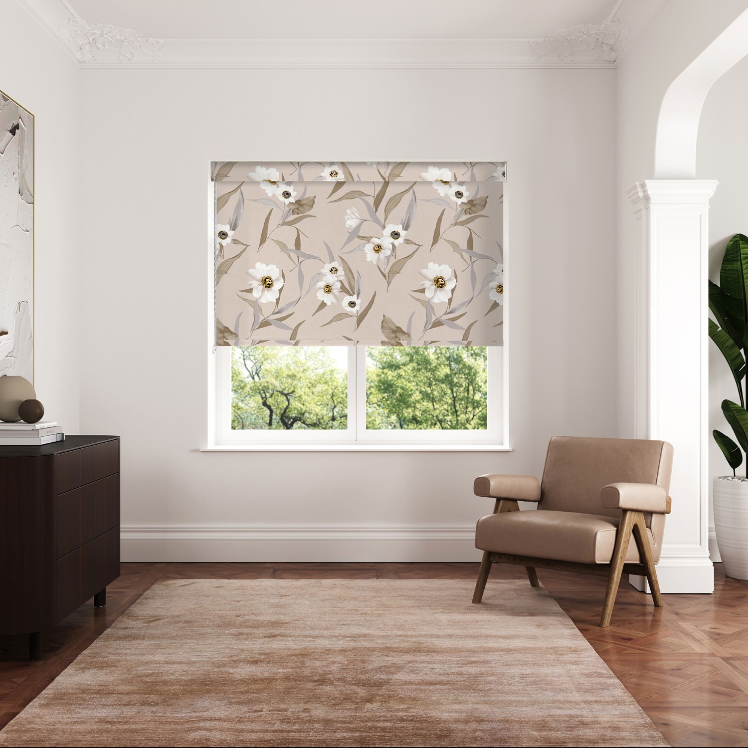 ted baker cabana natural dimout roller blind