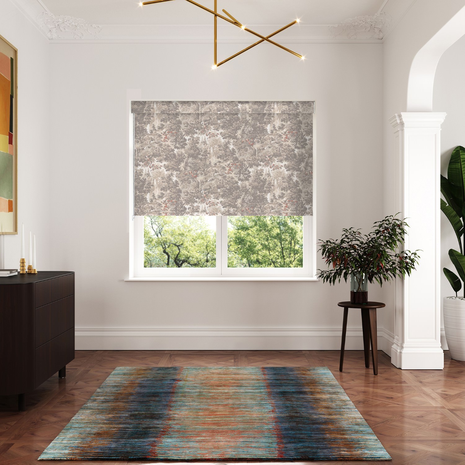 ted baker landscape linen blackout roller blind