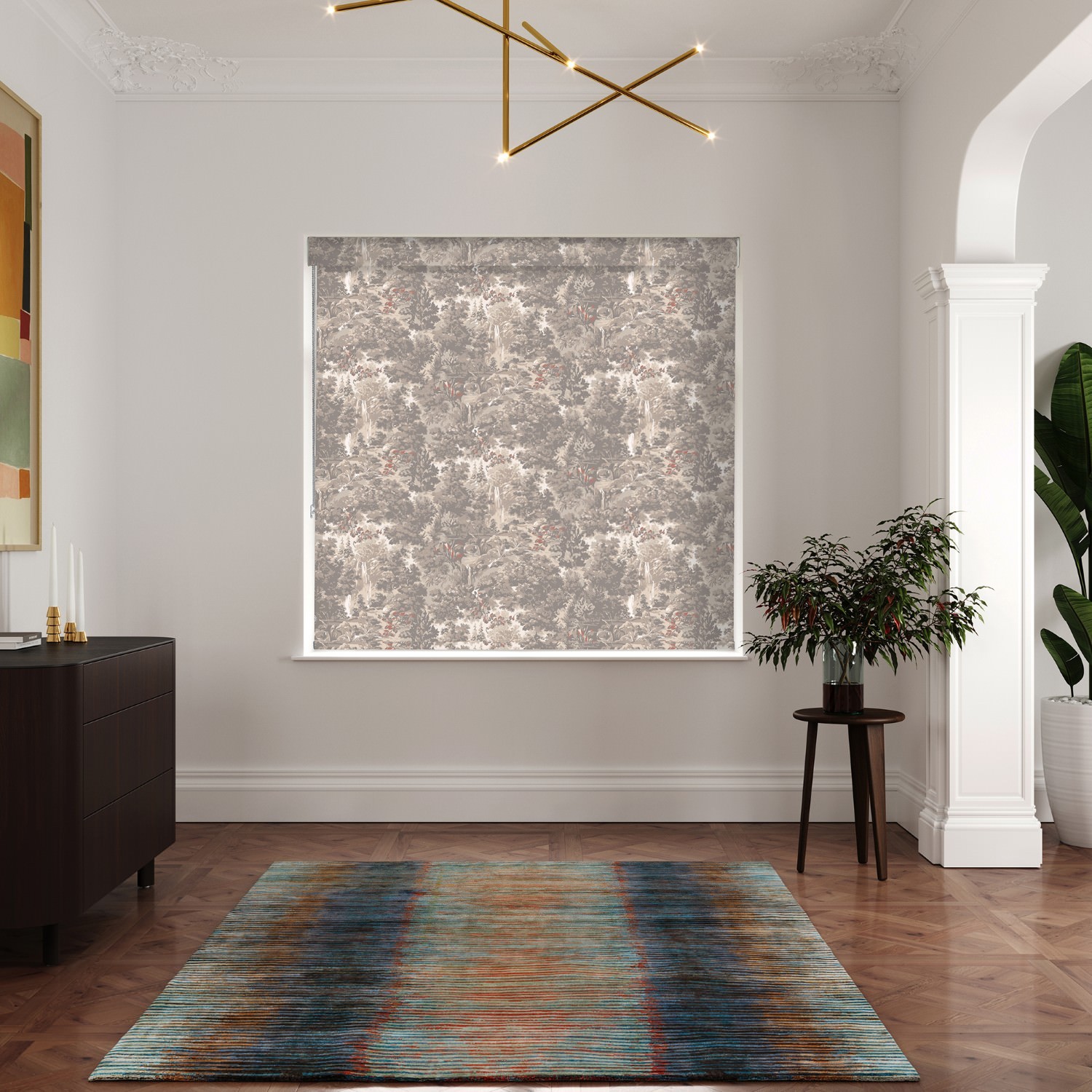 ted baker landscape linen blackout roller blind