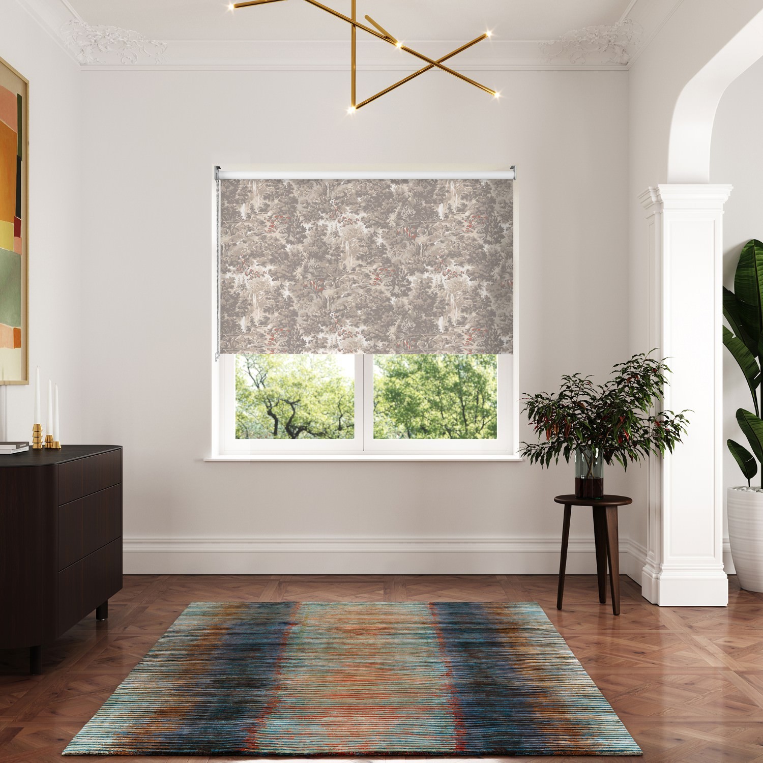 ted baker landscape linen blackout roller blind