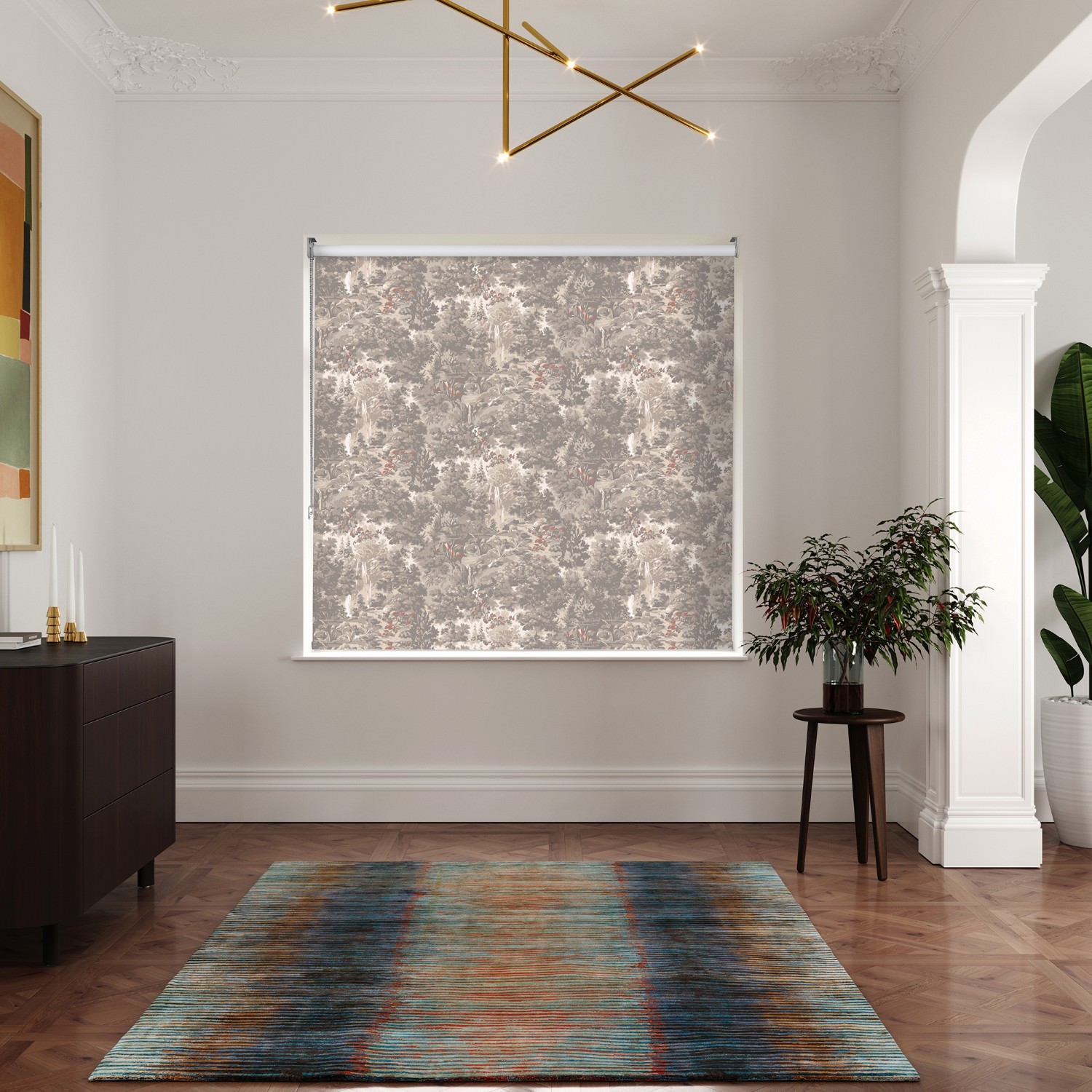 ted baker landscape linen blackout roller blind