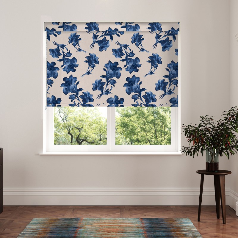 Ted Baker Midnight Garden Blue Blackout Roller Blind