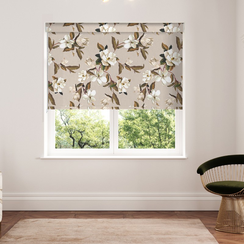 Ted Baker Opal Floral Linen Blackout Roller Blind