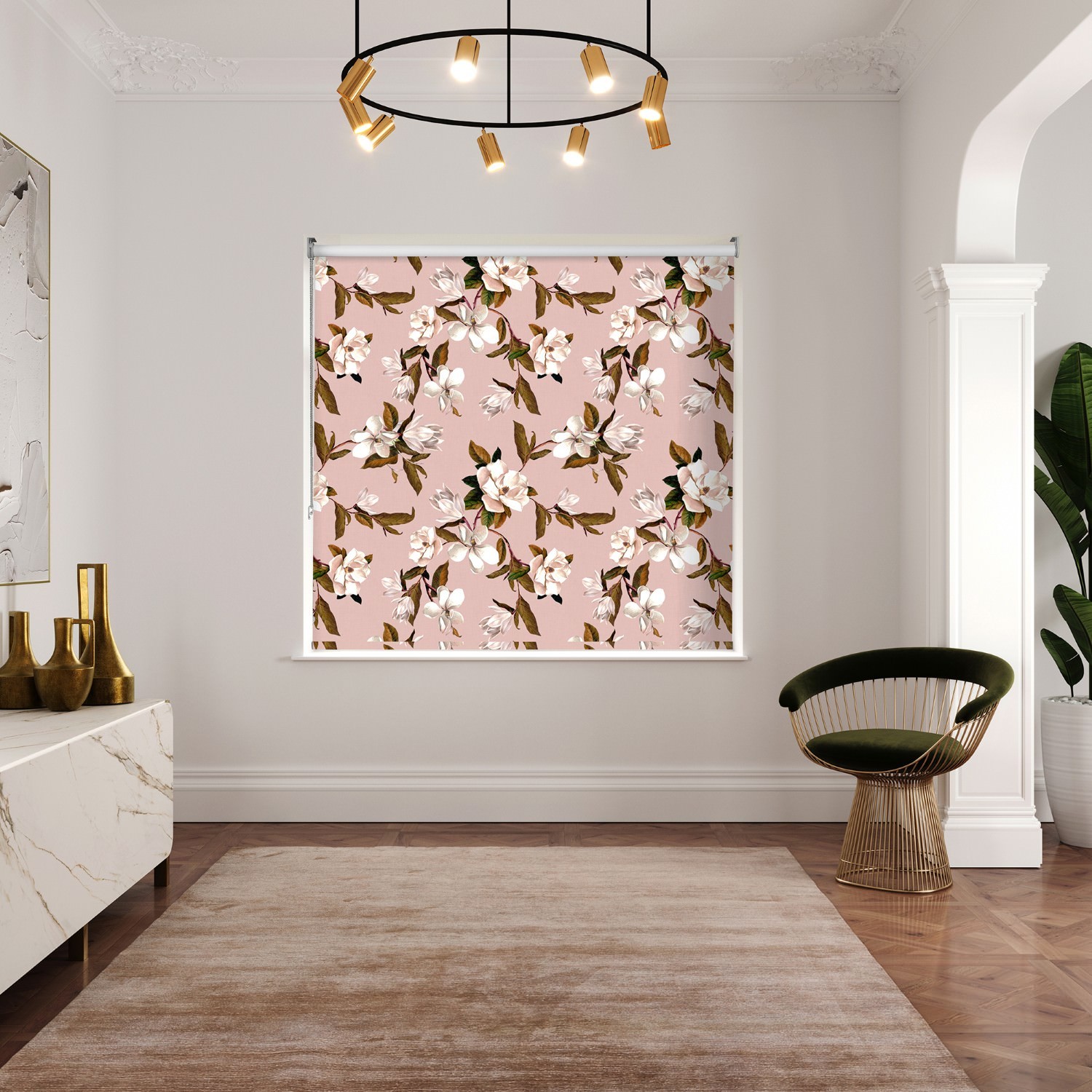 ted baker opal floral pink dimout roller blind