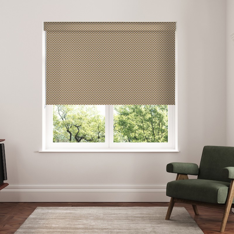 Ted Baker Palm Geo Gold Blackout Roller Blind