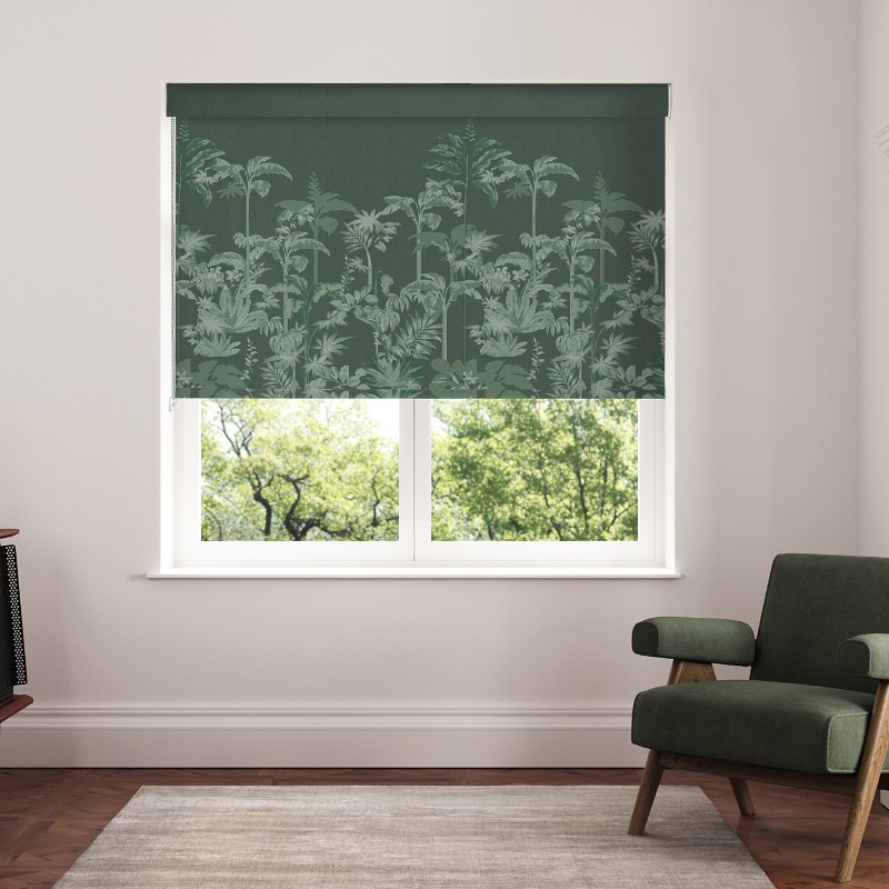 Ted Baker Rhapsody Green Dimout Roller Blind