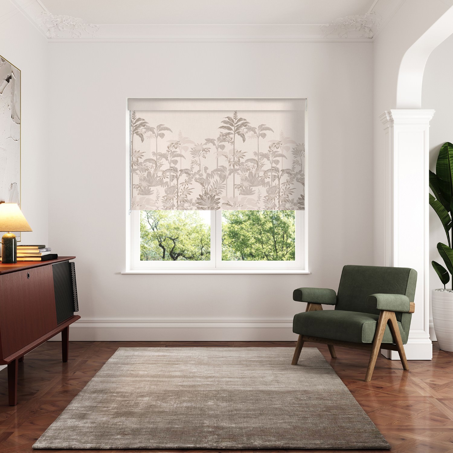 ted baker rhapsody linen blackout roller blind