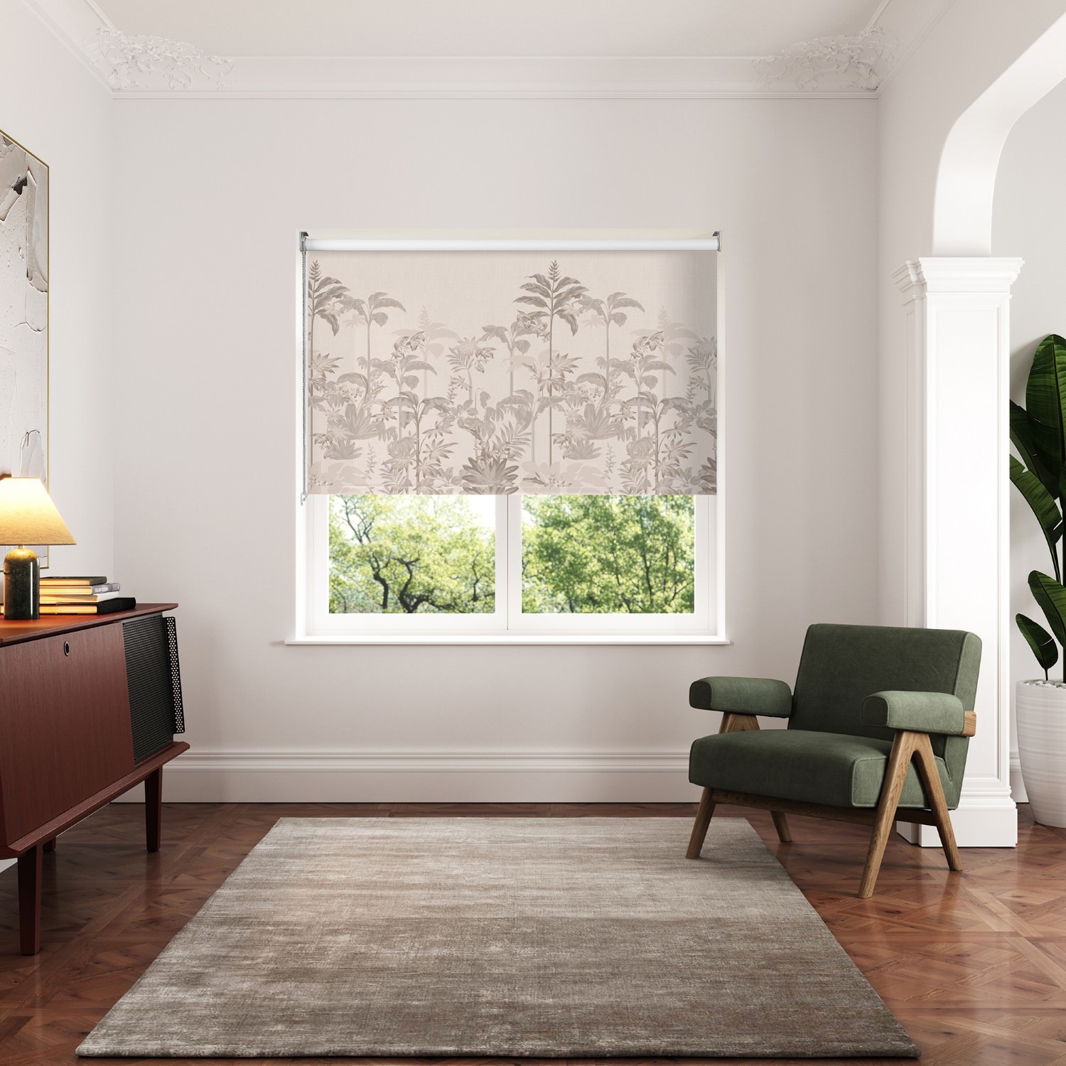 ted baker rhapsody linen blackout roller blind