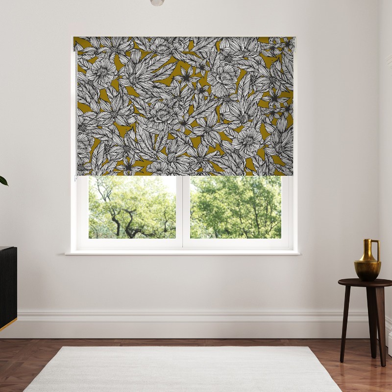 Ted Baker Vietnm Gold Dimout Roller Blind