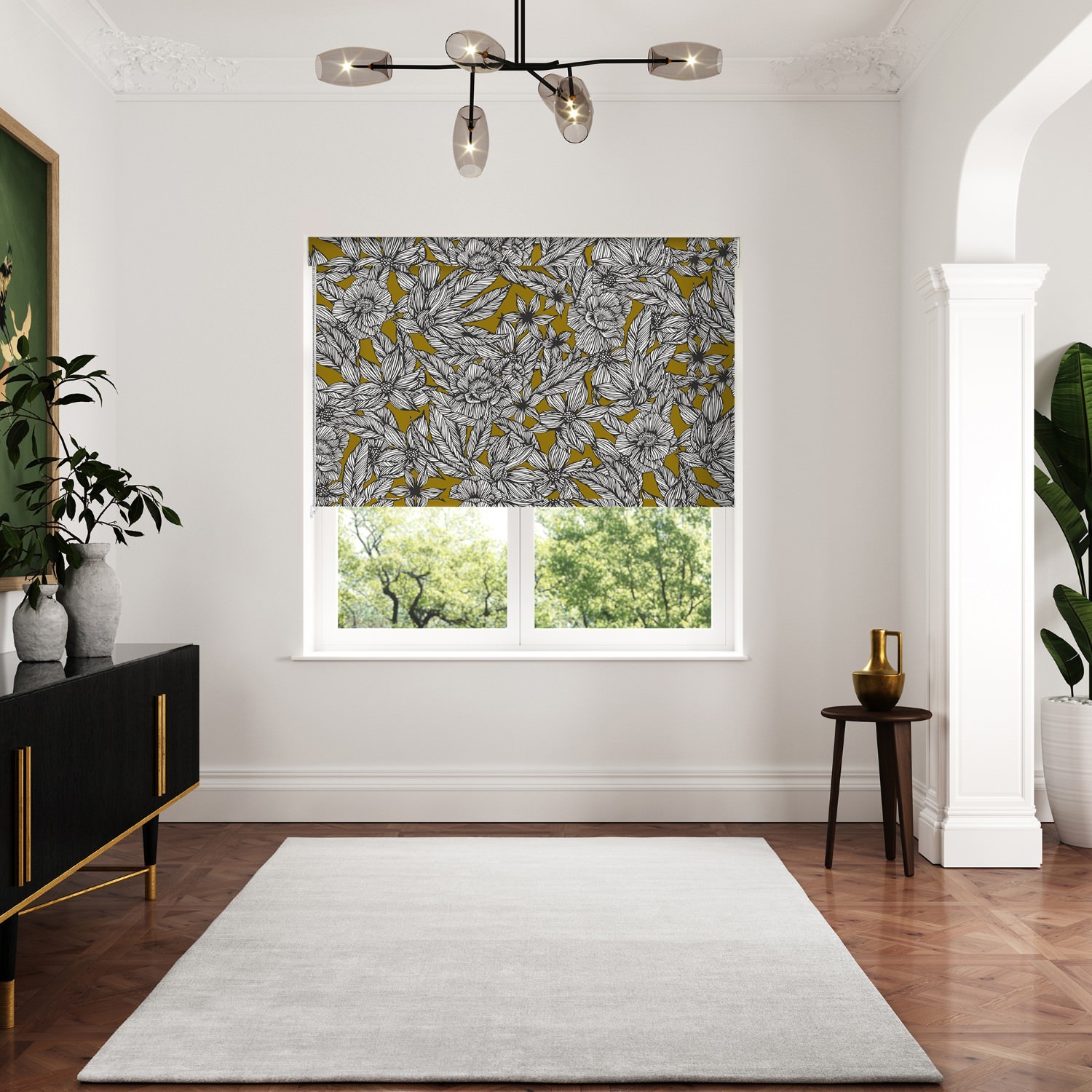 ted baker vietnm gold dimout roller blind