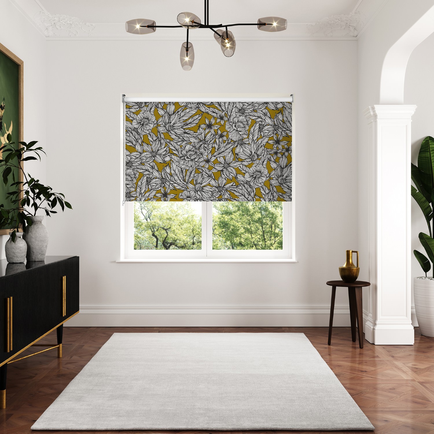 ted baker vietnm gold dimout roller blind