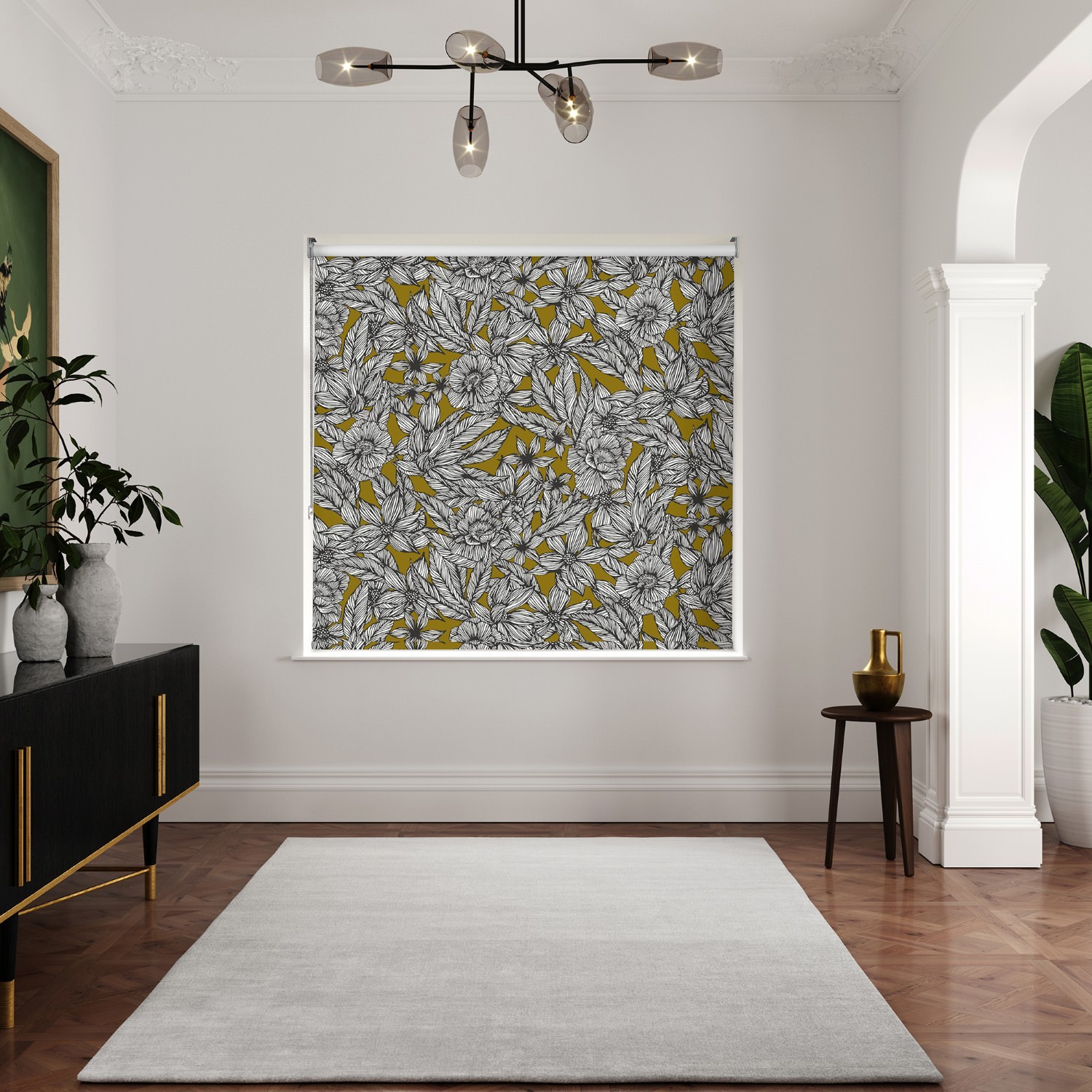 ted baker vietnm gold dimout roller blind