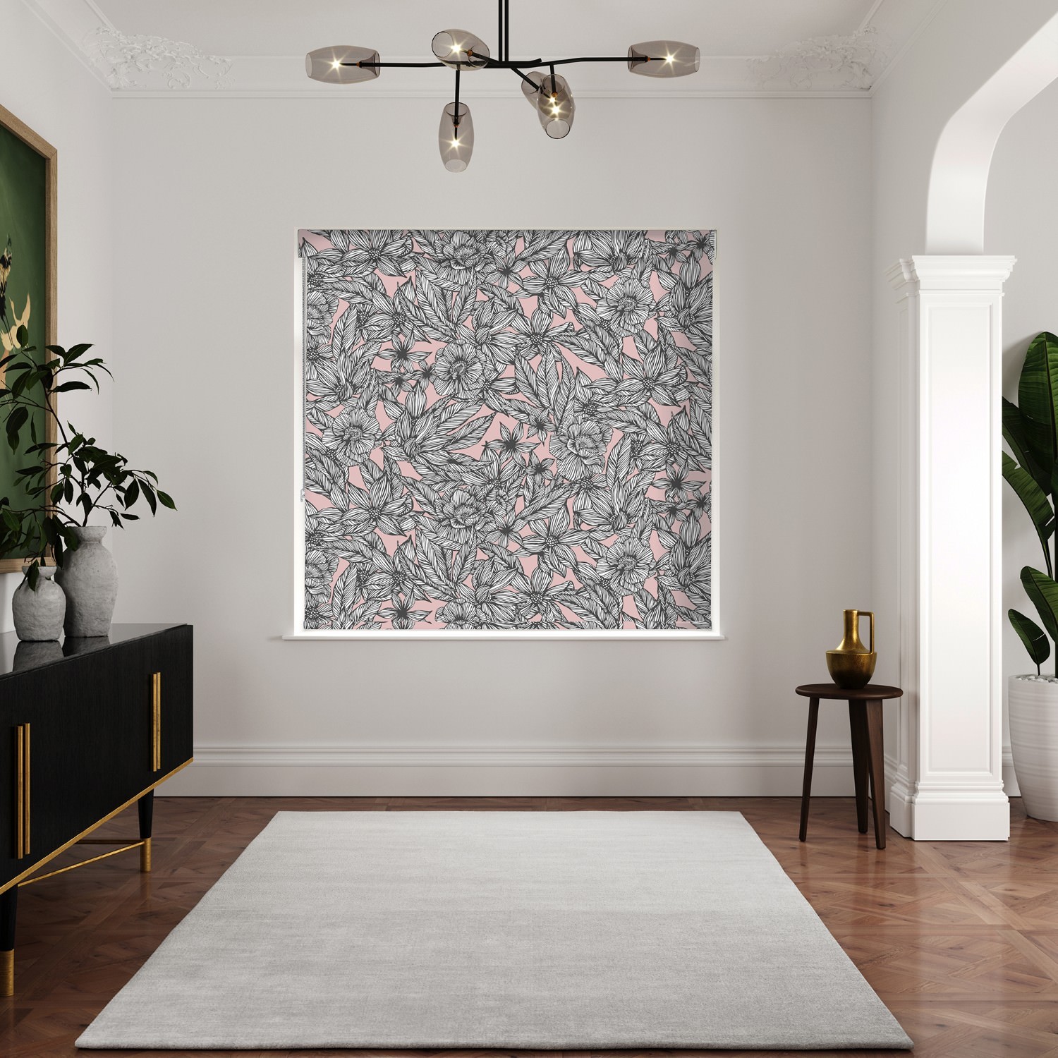 ted baker vietnm pink dimout roller blind
