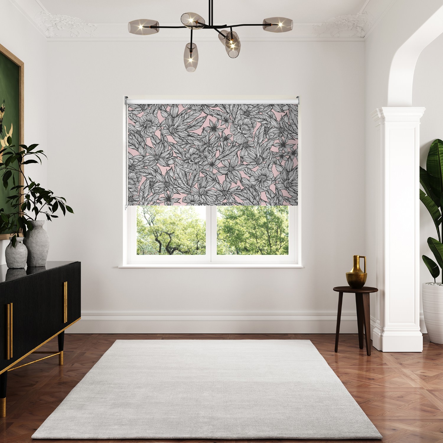 ted baker vietnm pink dimout roller blind