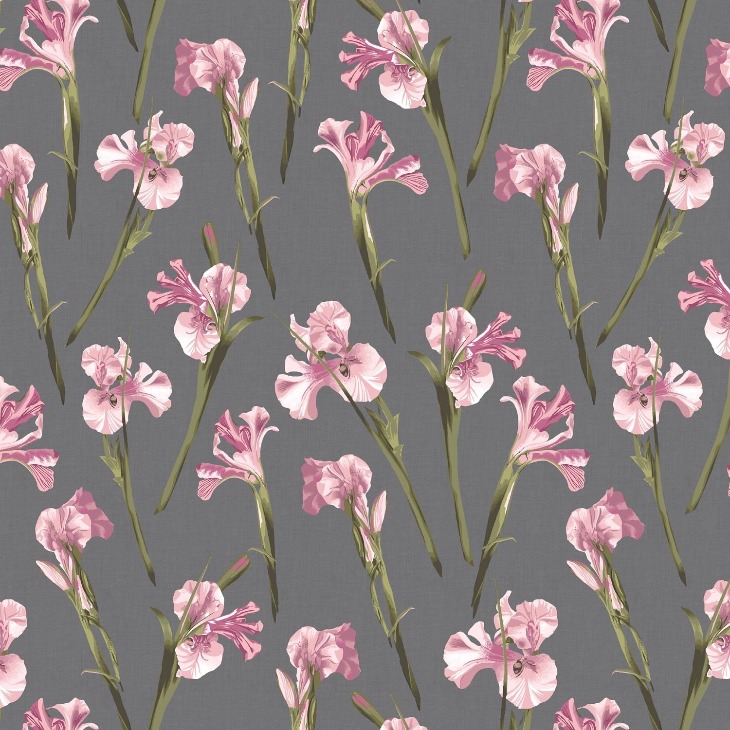 ted baker wild iris pink charcoal dimout roller blind