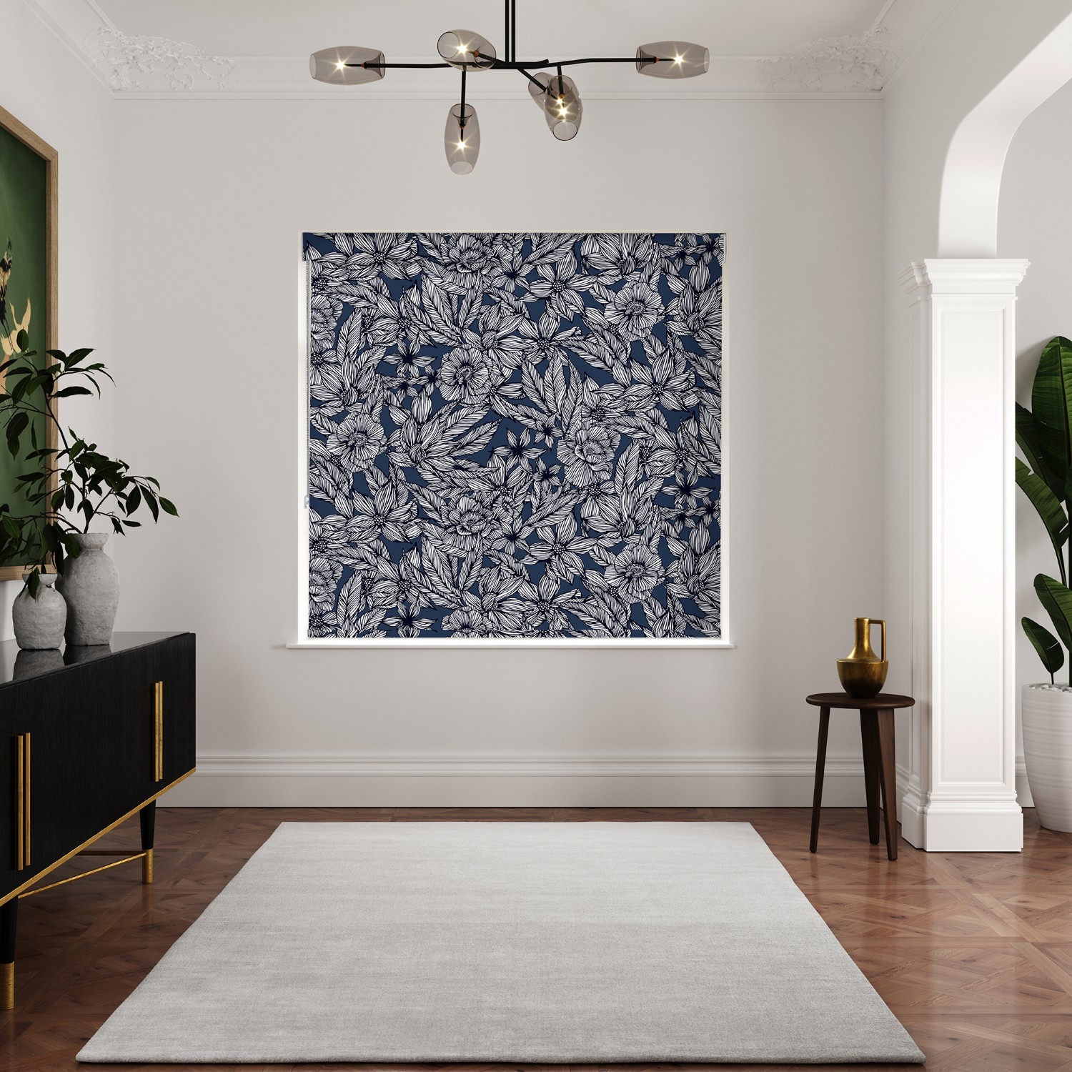ted baker vietnm navy dimout roller blind