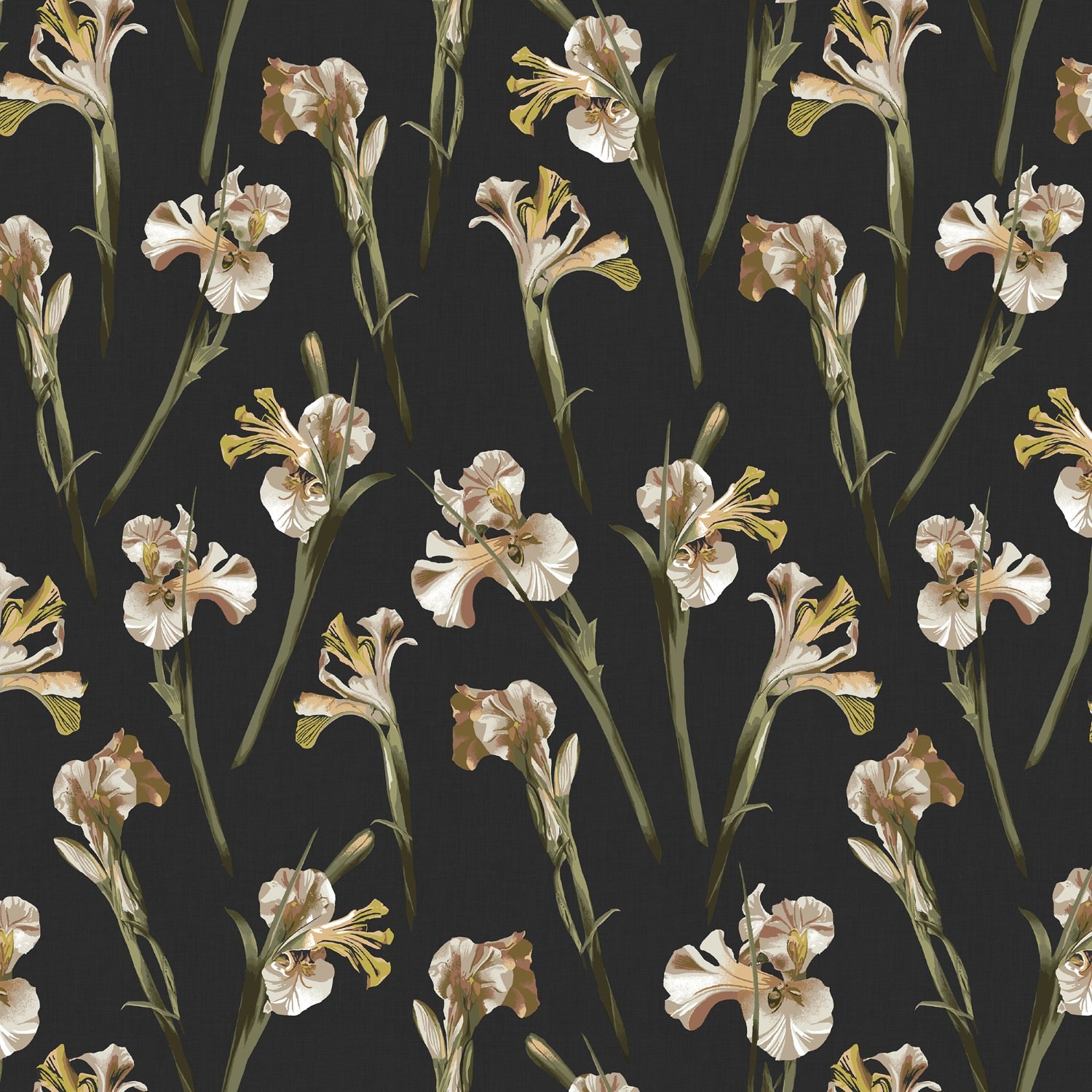 ted baker wild iris black dimout roller blind