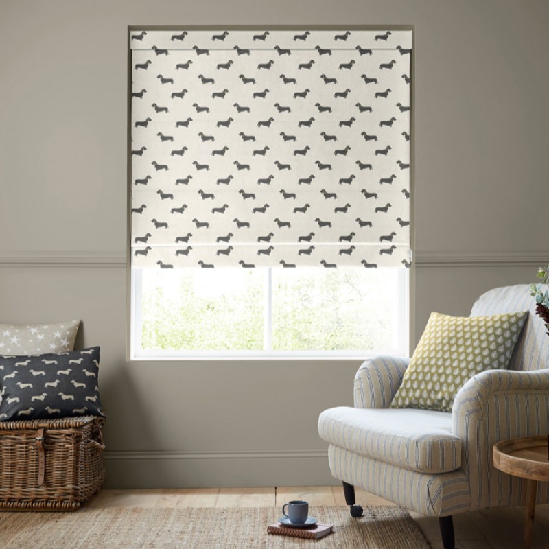Emily Bond Basil Pebble Roman Blind
