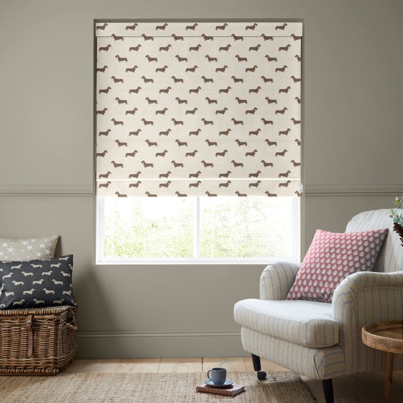 Emily Bond Basil Stone Roman Blind
