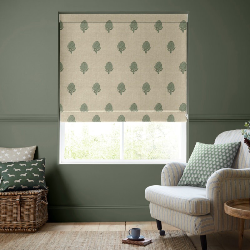 Emily Bond Globe Fern Roman Blind