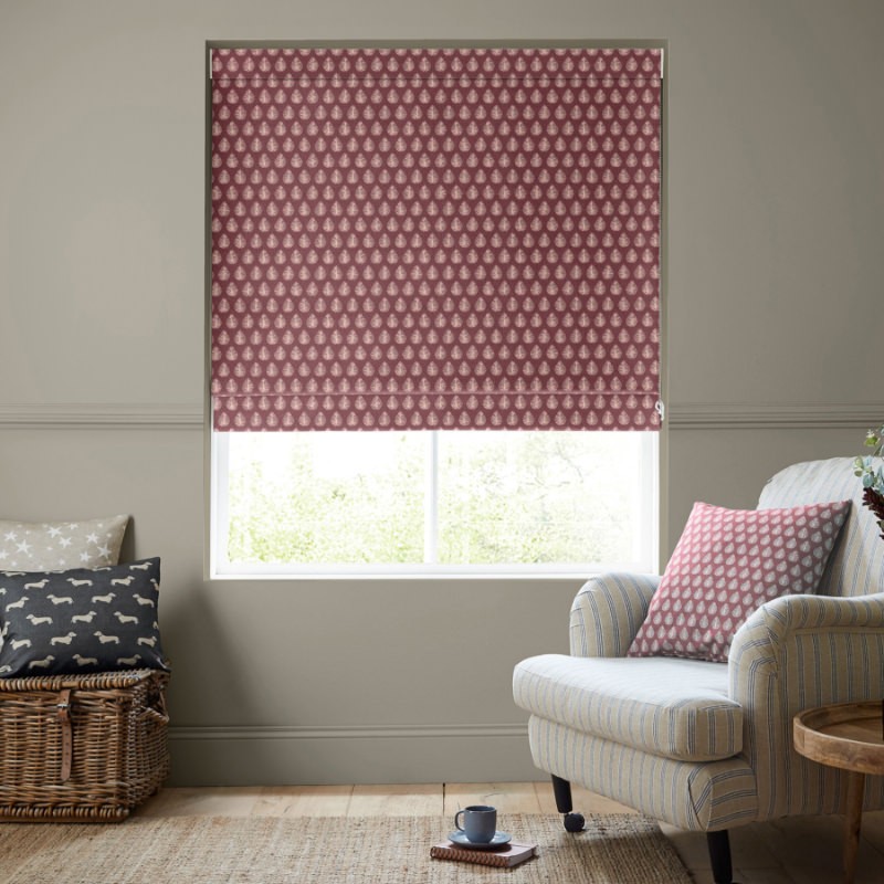 Emily Bond Jaipur Raspberry Roman Blind