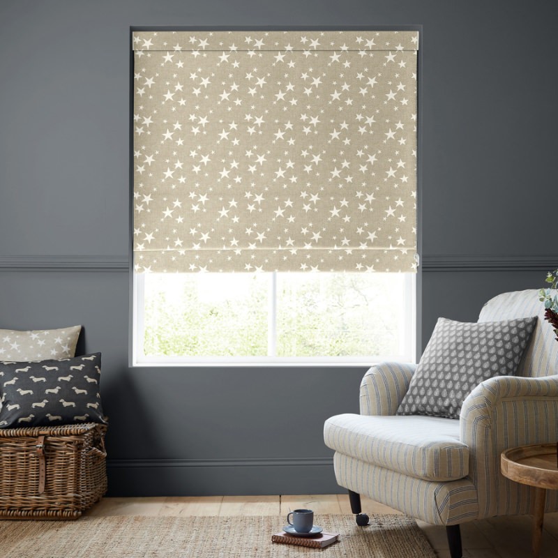 Emily Bond St Maws Linen Roman Blind
