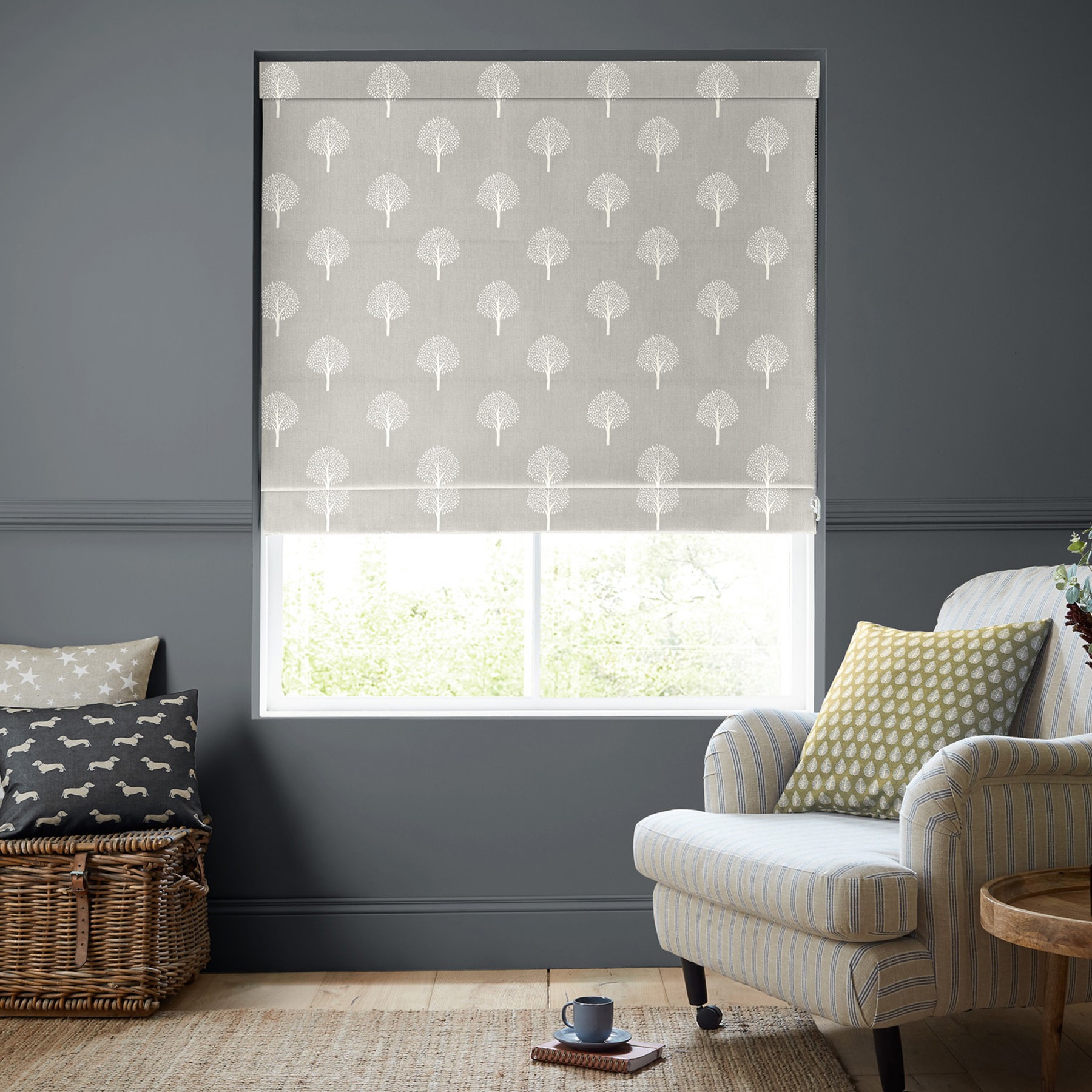 Emily Bond YewTree Pebble Roman Blind