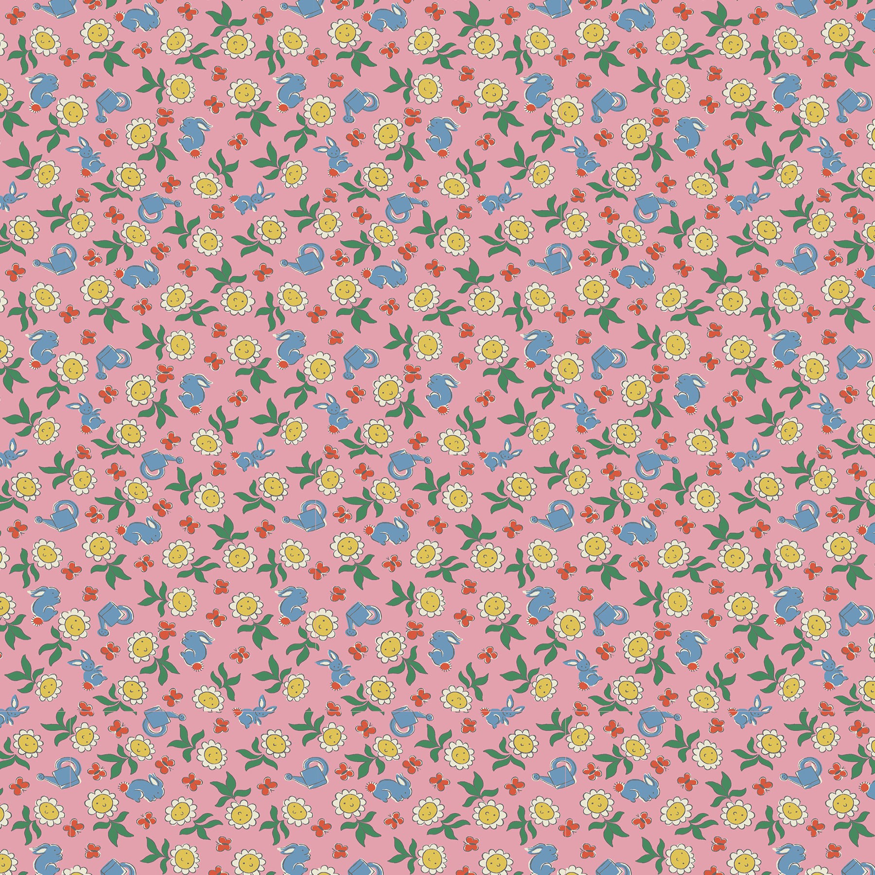 Cath Kidston Petal Flower Ditsy Pink Roman Blind