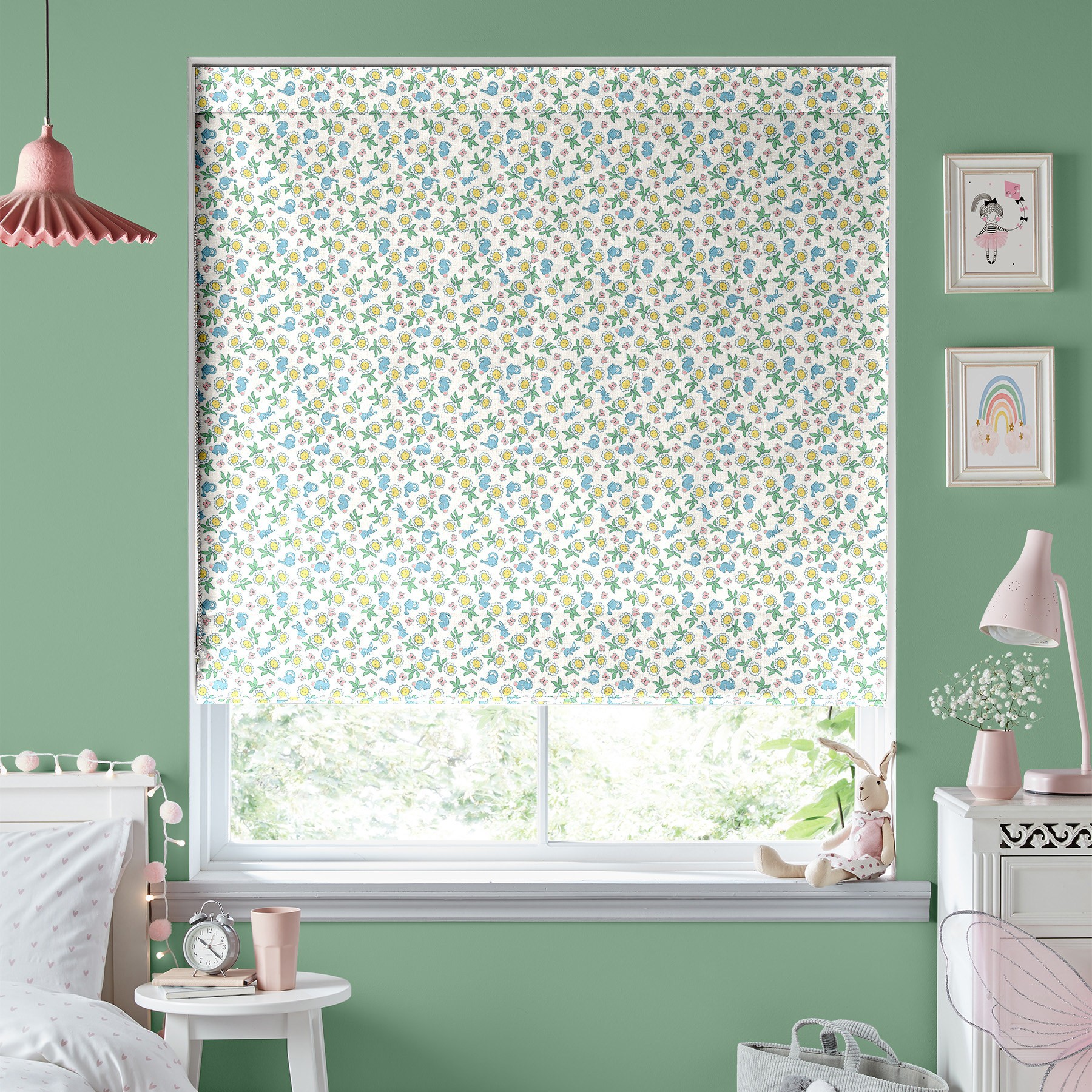Cath Kidston Petal Flower Ditsy Cream Roman Blind