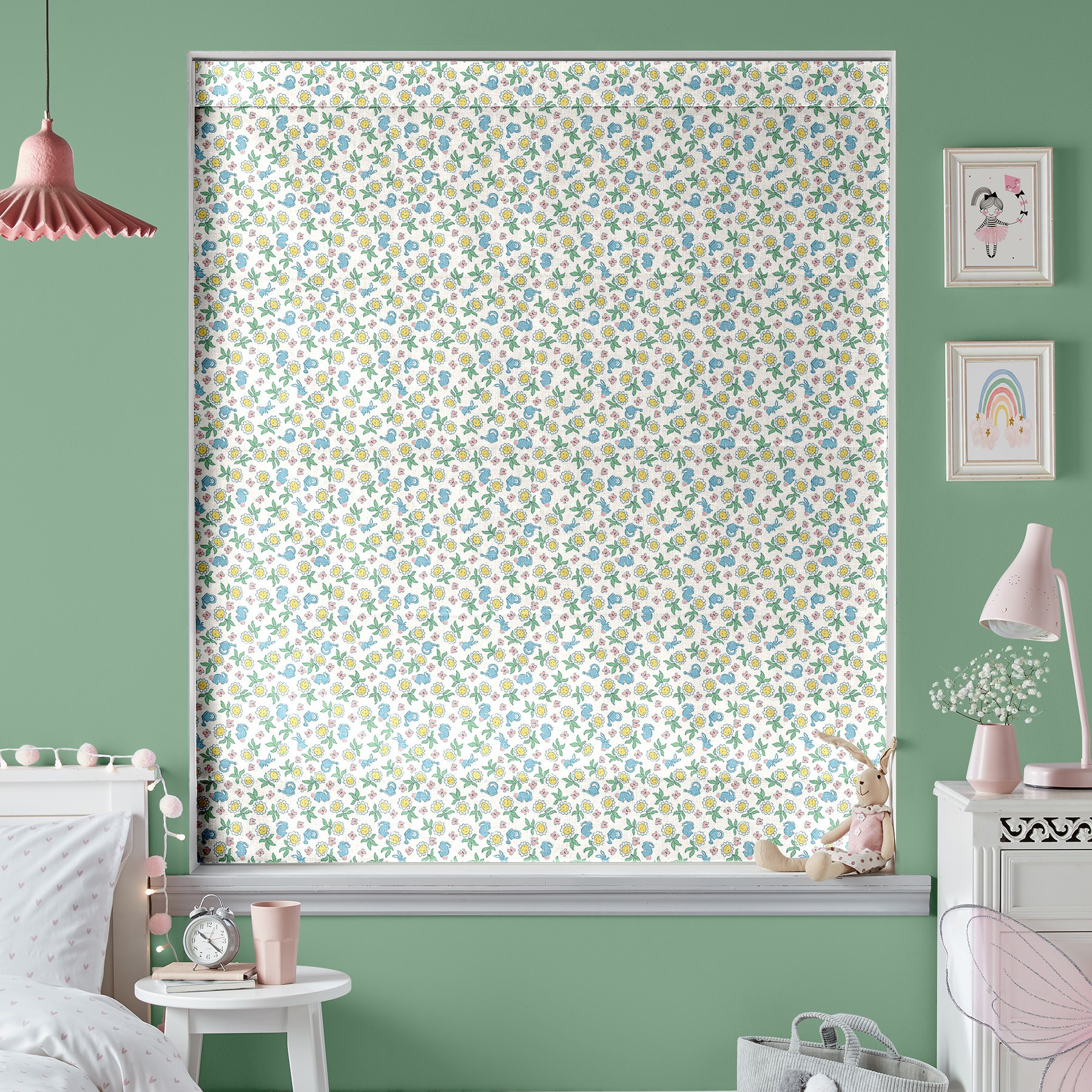 Cath Kidston Petal Flower Ditsy Cream Roman Blind