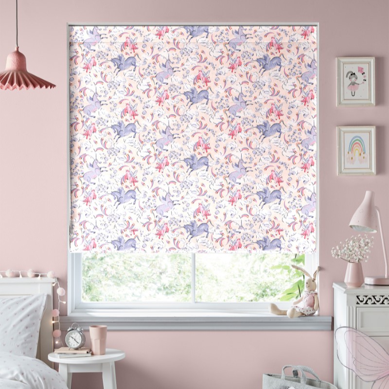 Cath Kidston Unicorn Pink Roman Blind
