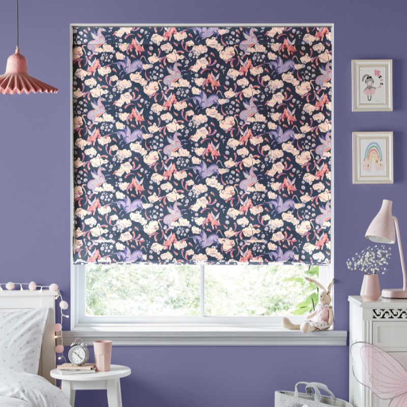 Cath Kidston Unicorn Navy Roman Blind