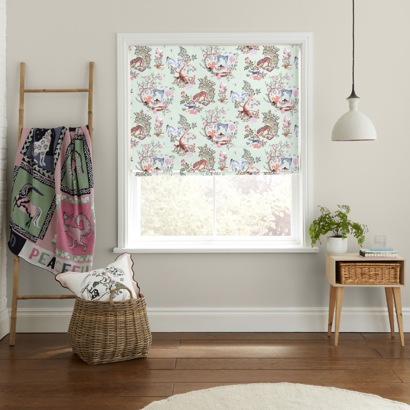 Cath Kidston Magical Kingdom Mint Roman Blind