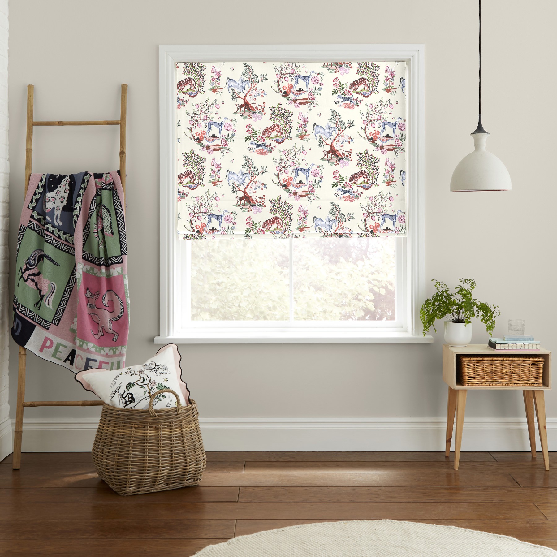 Cath Kidston Magical Kingdom Cream Roman Blind