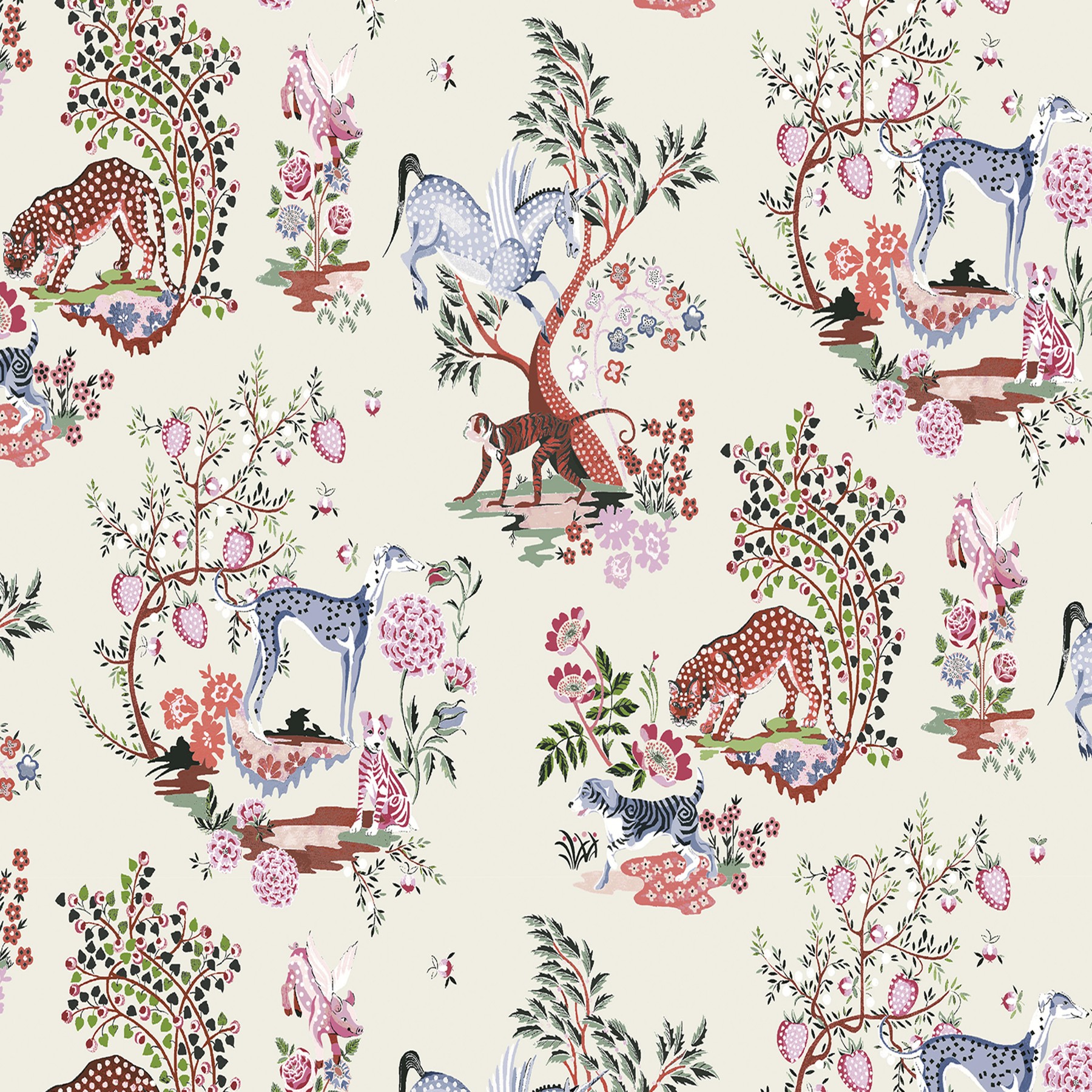 Cath Kidston Magical Kingdom Cream Roman Blind