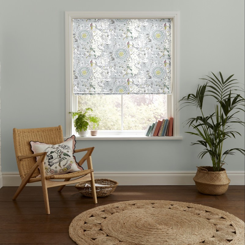 Cath Kidston Power to the Peaceful Mint Roman Blind