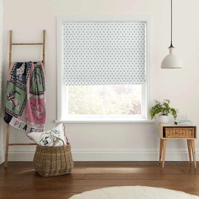 Cath Kidston Rose Bud Mint Roman Blind
