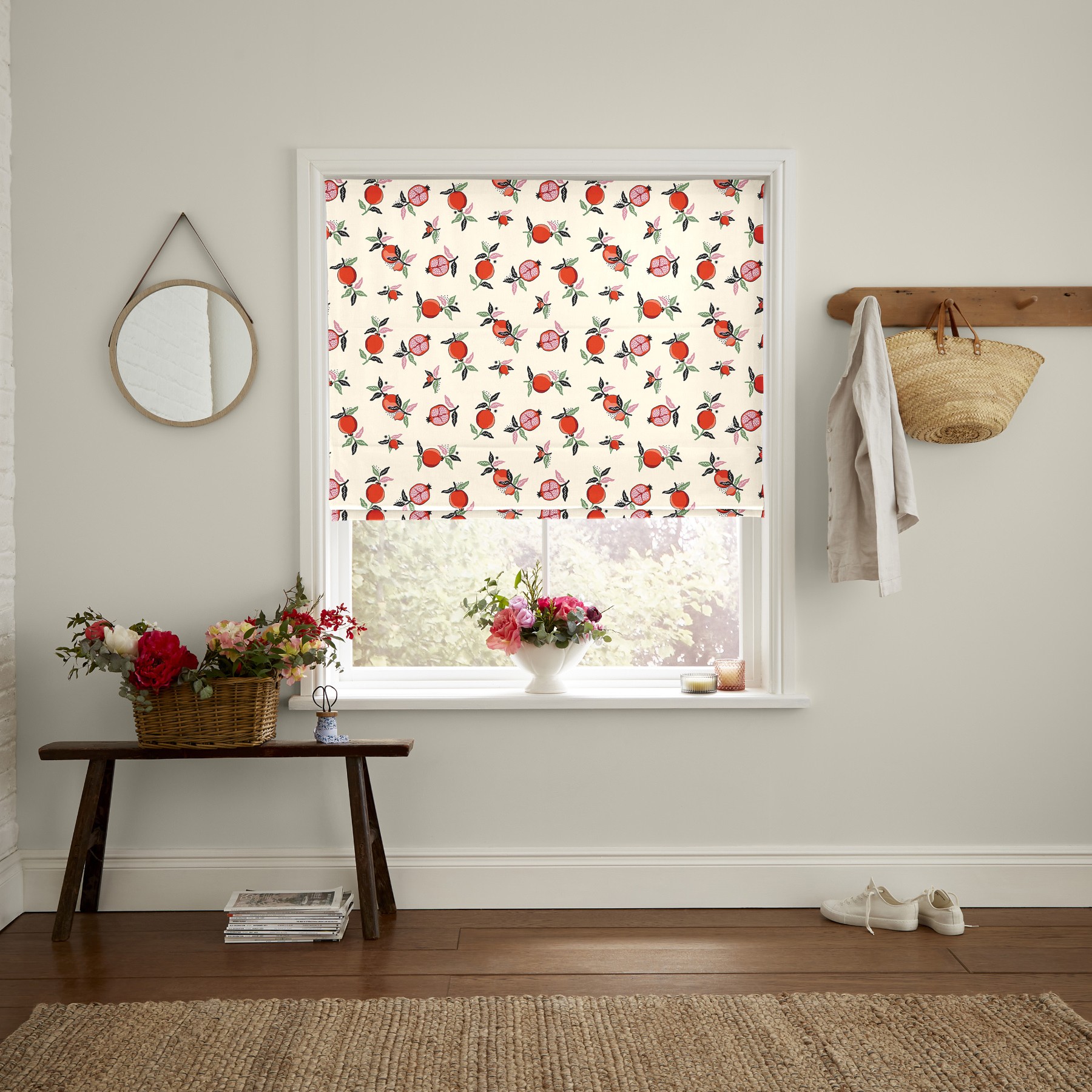 Cath Kidston Pomegranate Orange Roman Blind