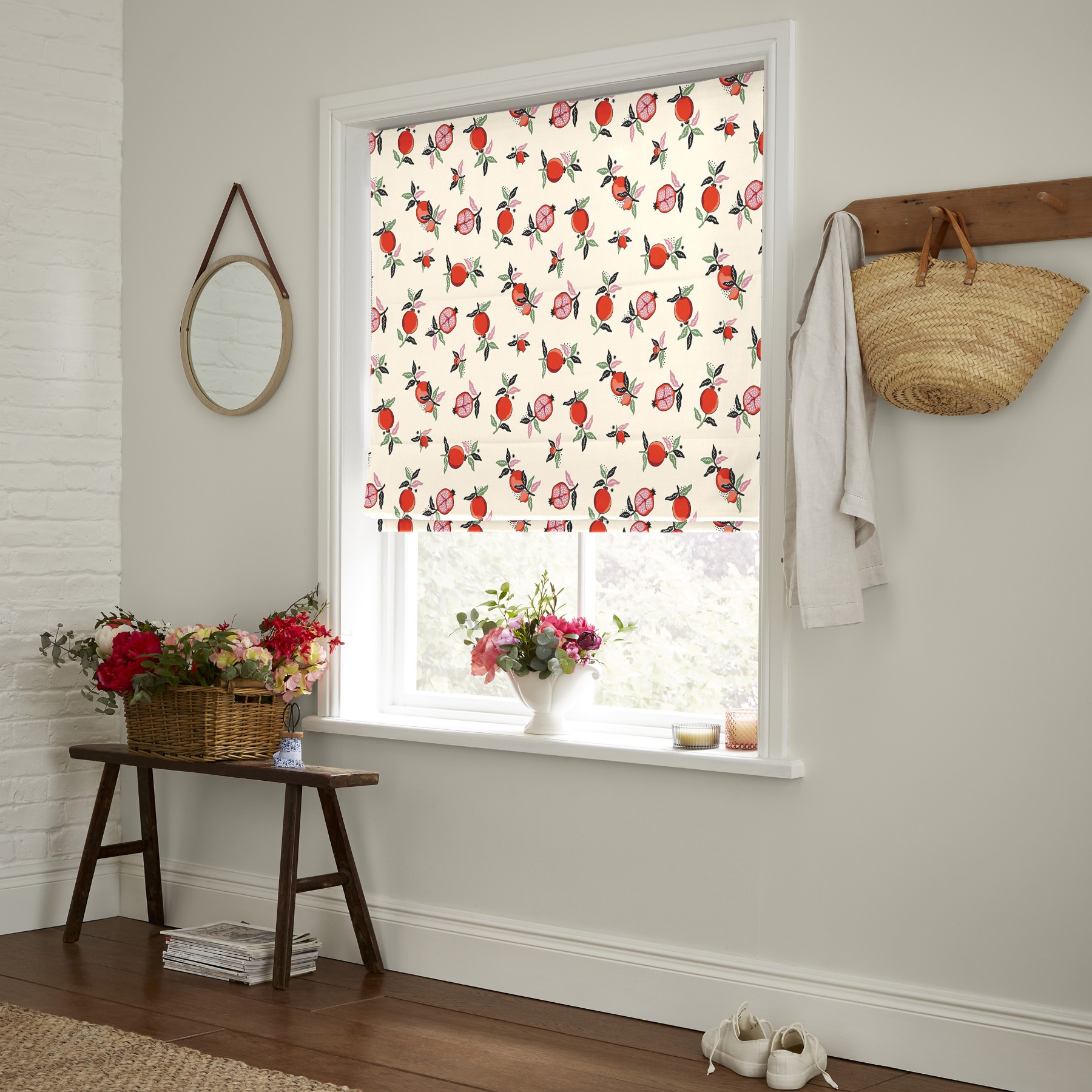 Cath Kidston Pomegranate Orange Roman Blind