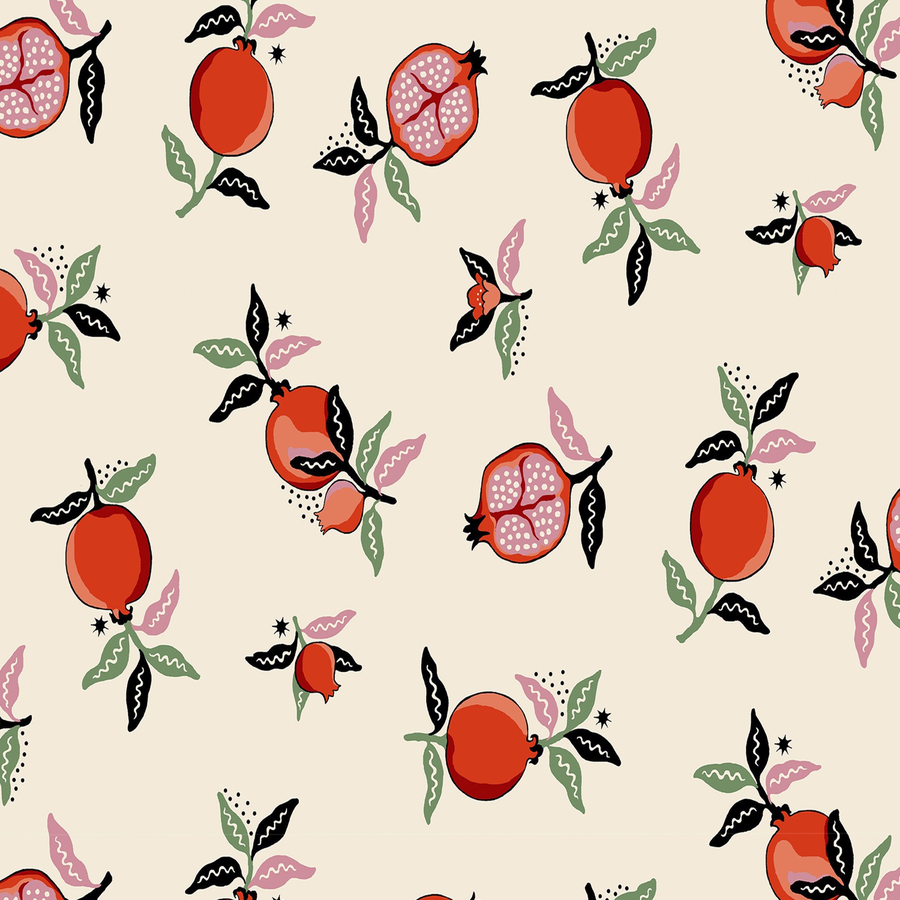 Cath Kidston Pomegranate Orange Roman Blind