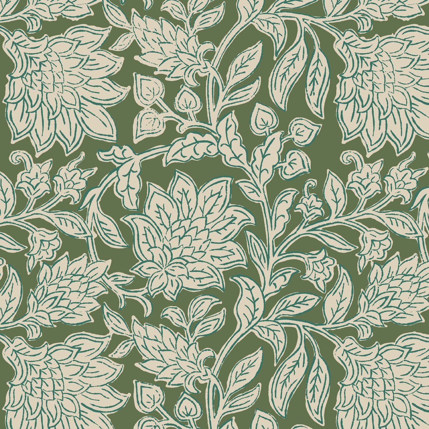 land & shore rowallane green roman blind
